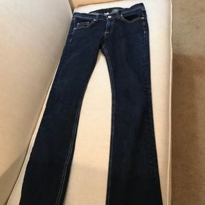 EUC! Rag & bone stiletto boot jeans-27, dark blue